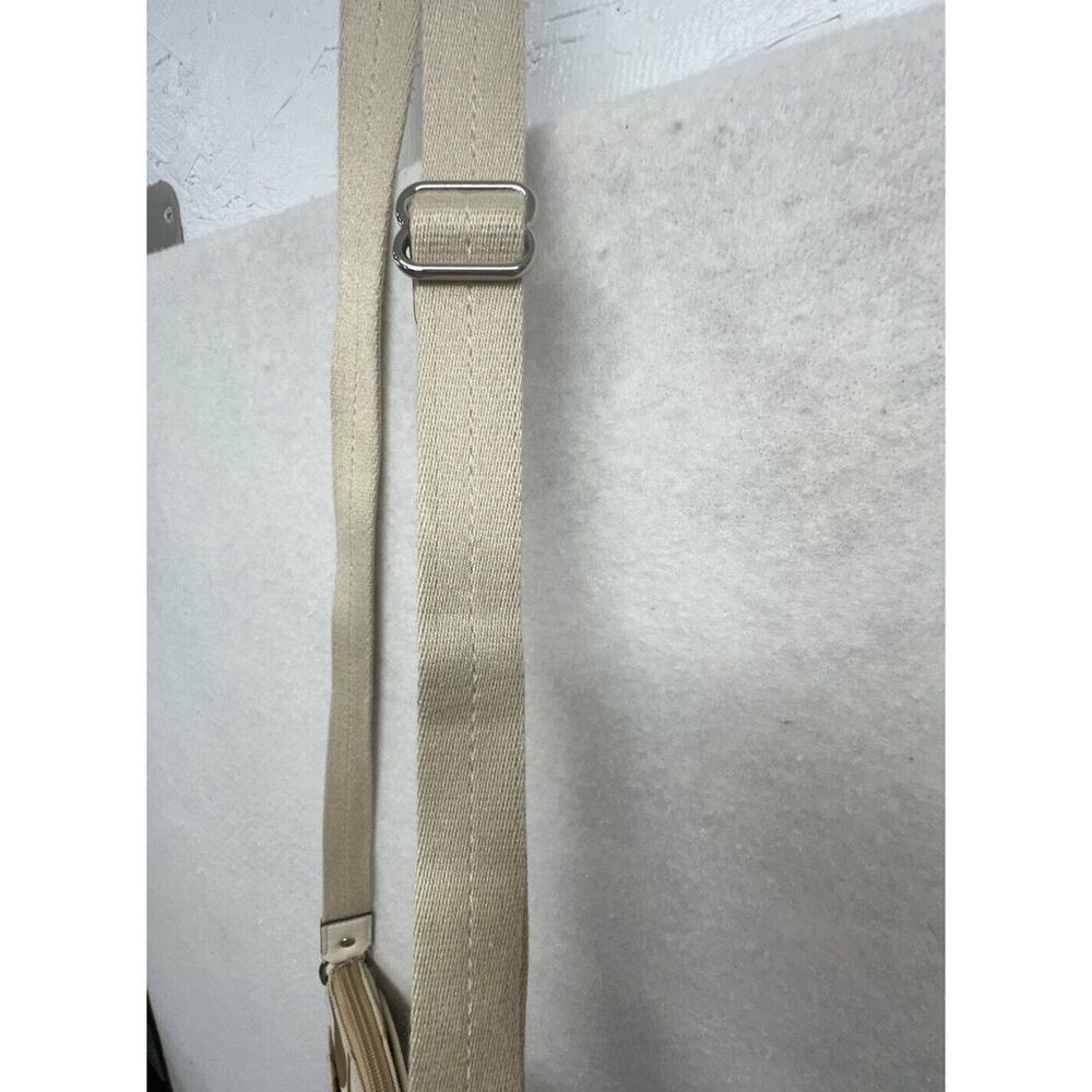 COACH‎ SWING PACK SIGNATURE STRIPE CROSSBODY WHITE KHAKI - Picture 5 of 12